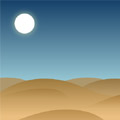 Desert dunes vector background