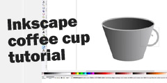 Draw a coffee cup in Inkscape video tutorial