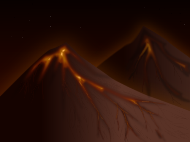 Volcano Background