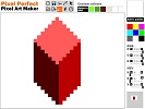 Pixel Perfect - free pixel art maker drawing a cube