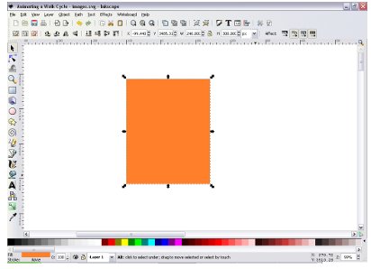 Create a rectangle in Inkscape