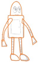 Outline of robot character