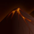 Volcano Fire Background