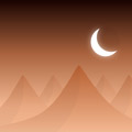 Fire Mountain Vector Background