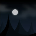 Dark mountain vector background