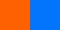 Orange and blue