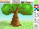 Pixel Perfect - free pixel art maker drawing a tree