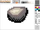 Pixel Perfect - free pixel art maker drawing a rock